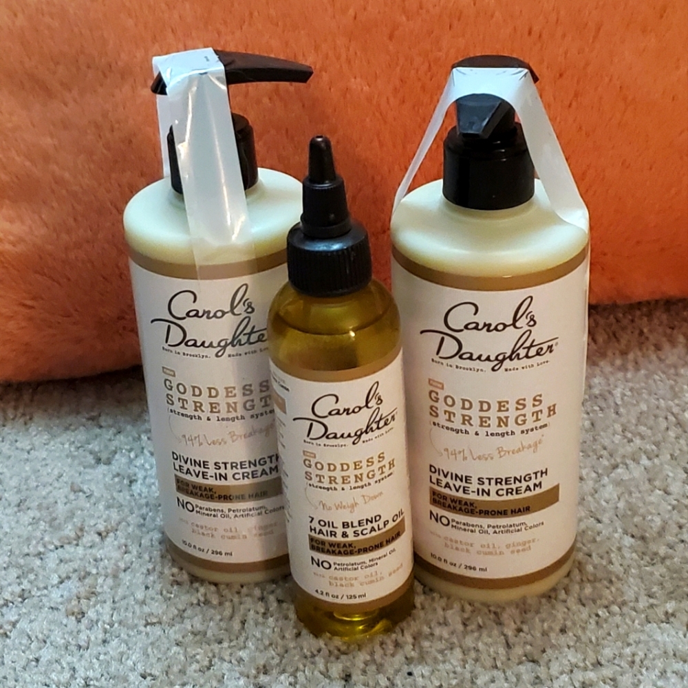 GODDESS STRENGTH DIVINE STRENGTH LEAVE IN CREAM & GODDESS STRENGTH 7 OIL BLEND